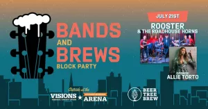 Bands and Brews Block Party: Rooster & the Roadhouse Horns and Allie Torto