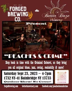 Peaches and Crime at Forged Brewing Co.