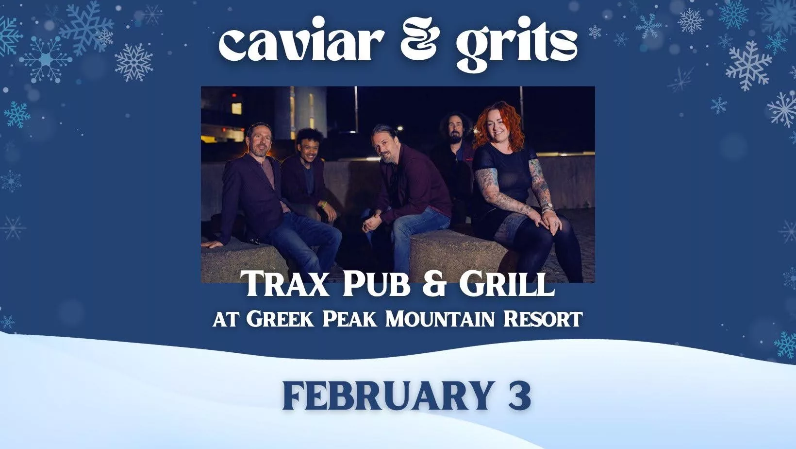 Caviar & Grits at Trax Pub & Grill