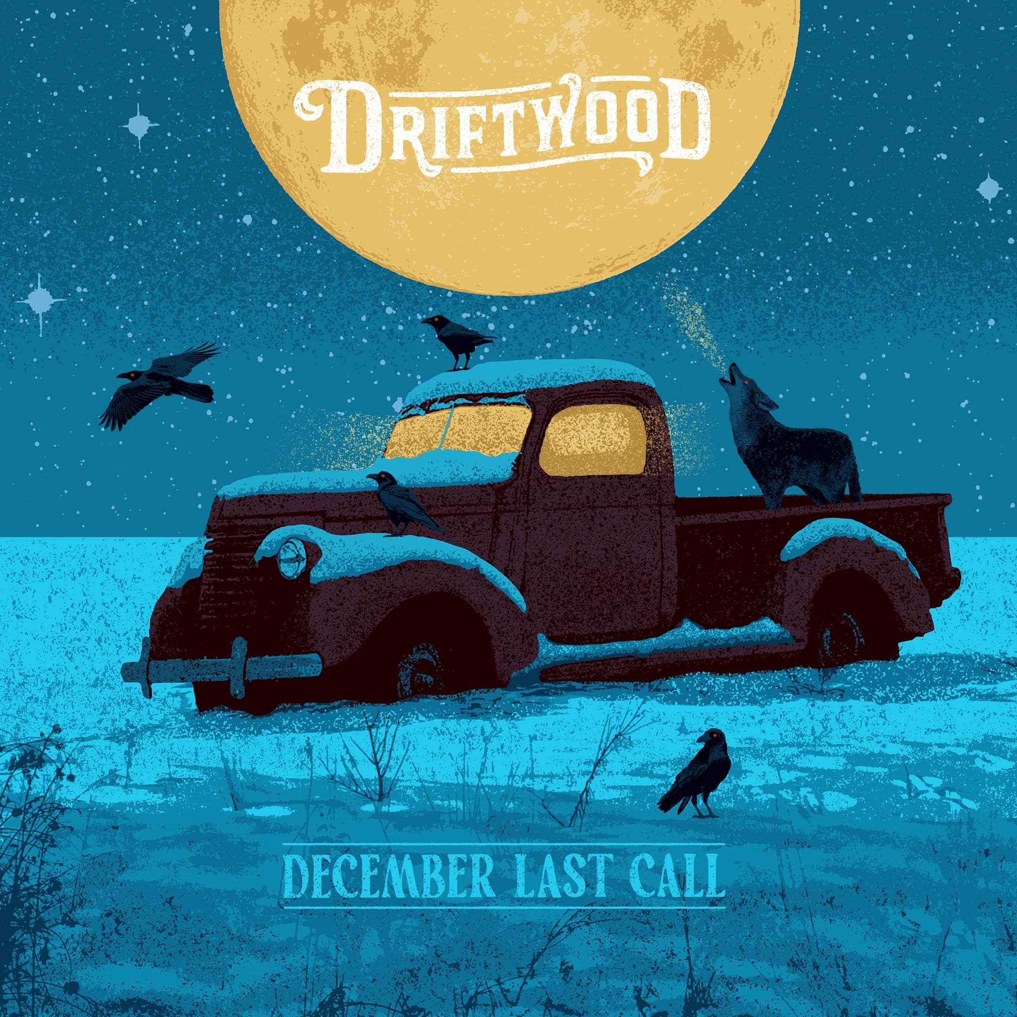 December Last Call, the newest album by Driftwood, is out on 3/22/2024